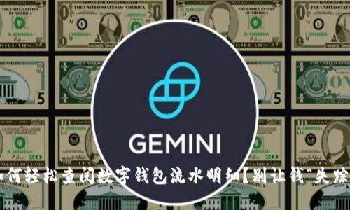 如何轻松查阅数字钱包流水明细？别让钱“失踪”！